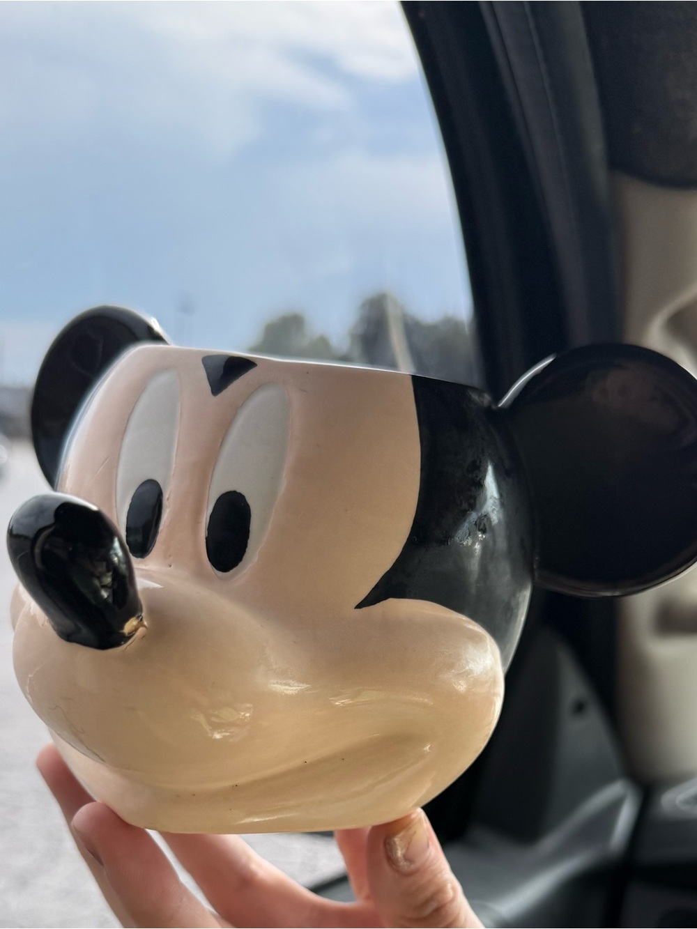 Disney Mickey Mouse Ceramic Head Mug - Black & Cream - Picture 6 of 10